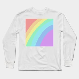 Pastel Rainbow Arch Long Sleeve T-Shirt